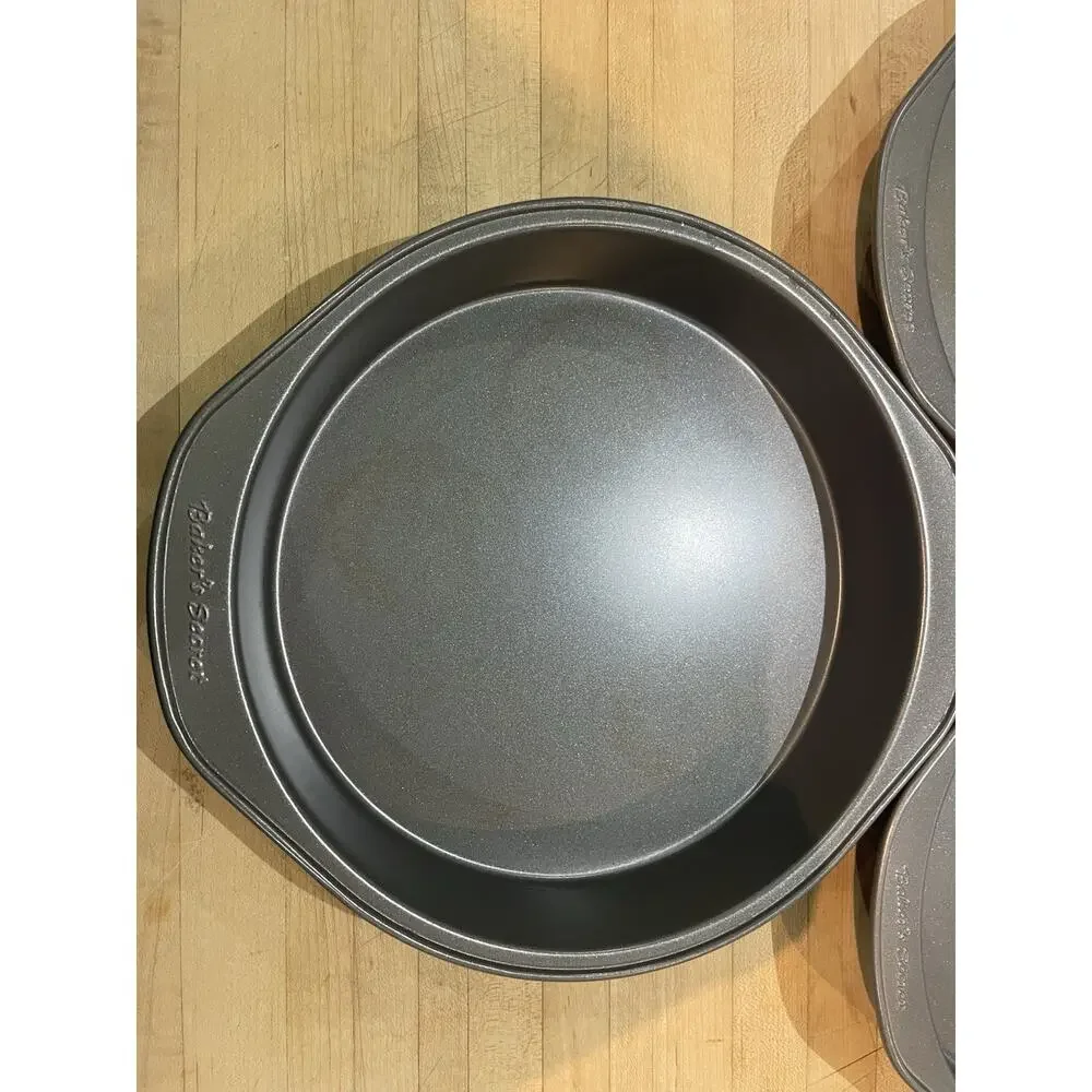 3 Vintage EKCO Baker’s Secret Pie Pan Metal Plate USA 1980s Bakeware 9”